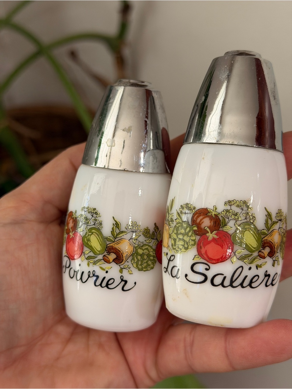 Vintage Gemco Spice of Life Salt & Pepper Shakers La Saliere Le Poivrier - Picture 2 of 5